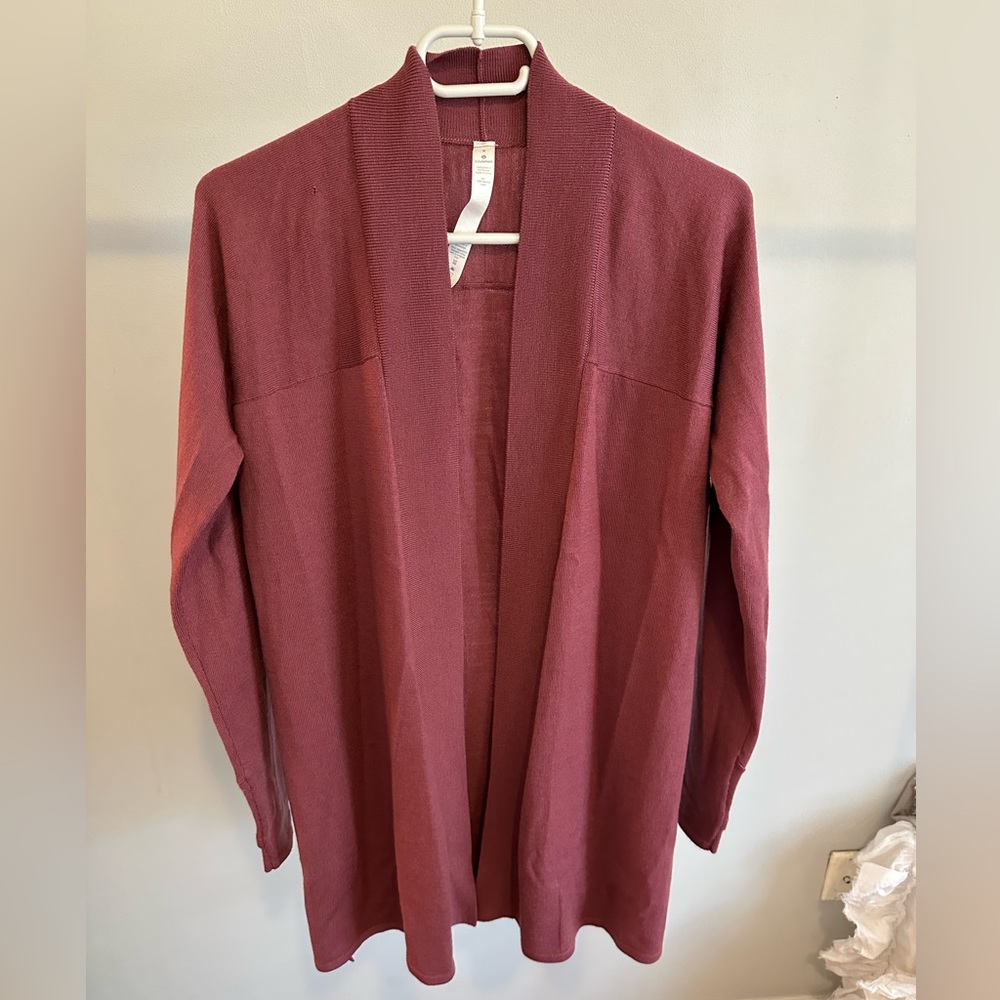 LULULEMON mauve cardigan